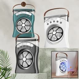 Ventilateur Brumisateur de Bureau Portable USB avec Éclairage - مروحة المكتب الذكية برذاذ الماء والترطيب بـ 3 سرعات 7