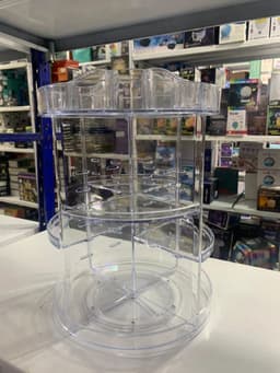 Organisateur de maquillage rotatif à 360 ° en Crystal acrylique 10