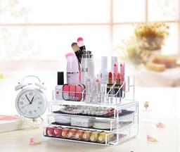 Boîte de rangement de maquillage acrylique avec 3 tiroirs 3