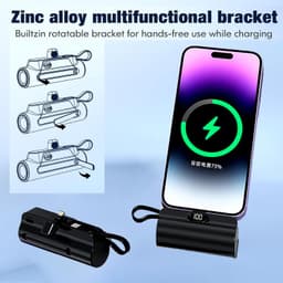 Mini Power Bank Portable Anker 10W 5000mAh avec Connecteur Direct - باور بانك مصغر ومحمول 3